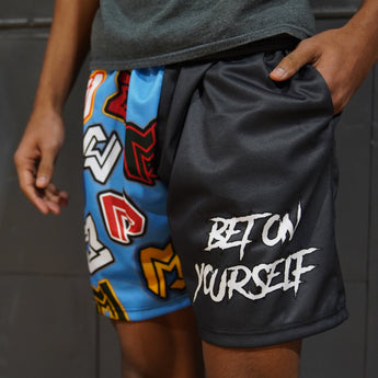 Carolina Blue & Grey B.O.Y. Split Shorts